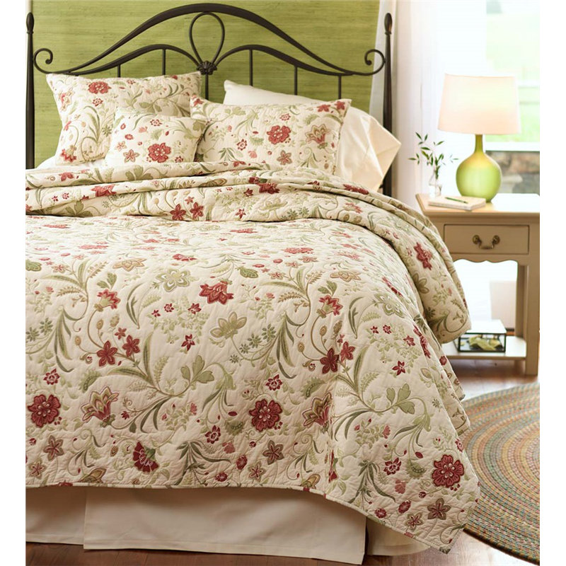 Plow & Hearth Jacobean Cotton 3 Piece Vine Quilt Set & Reviews Birch Lane